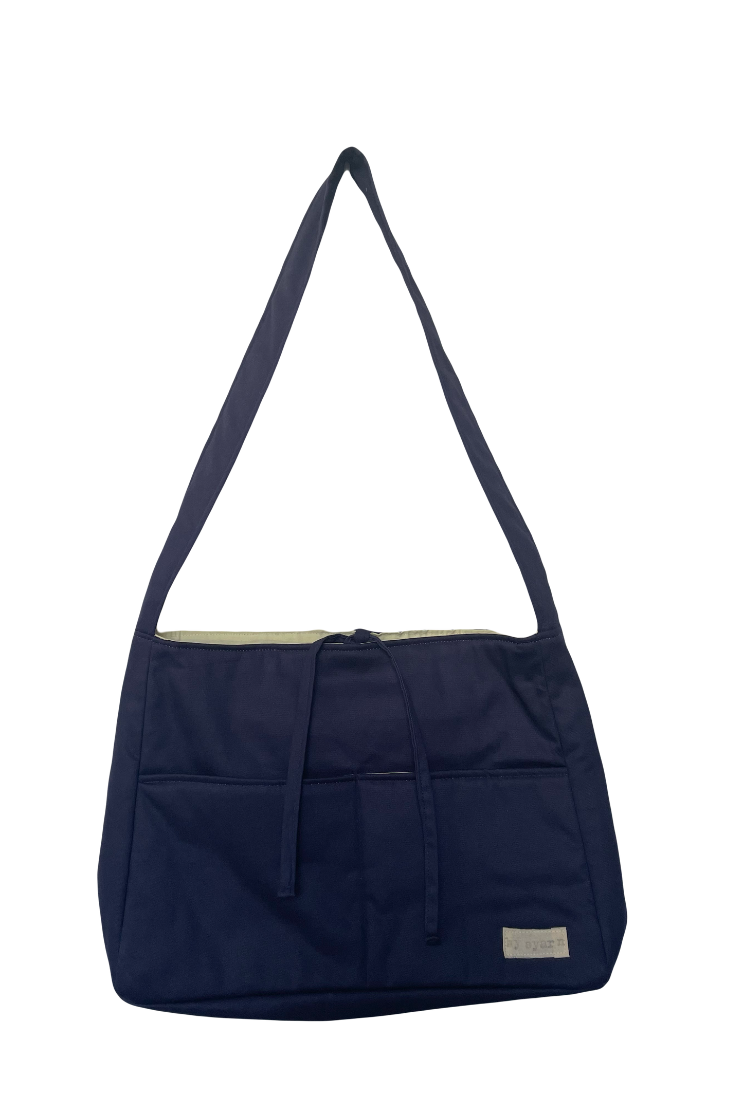 Navy Tote Bow Bag