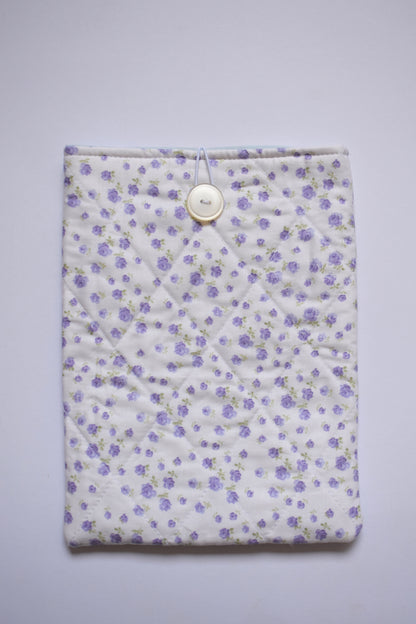 Lilac Floral Book Sleeve