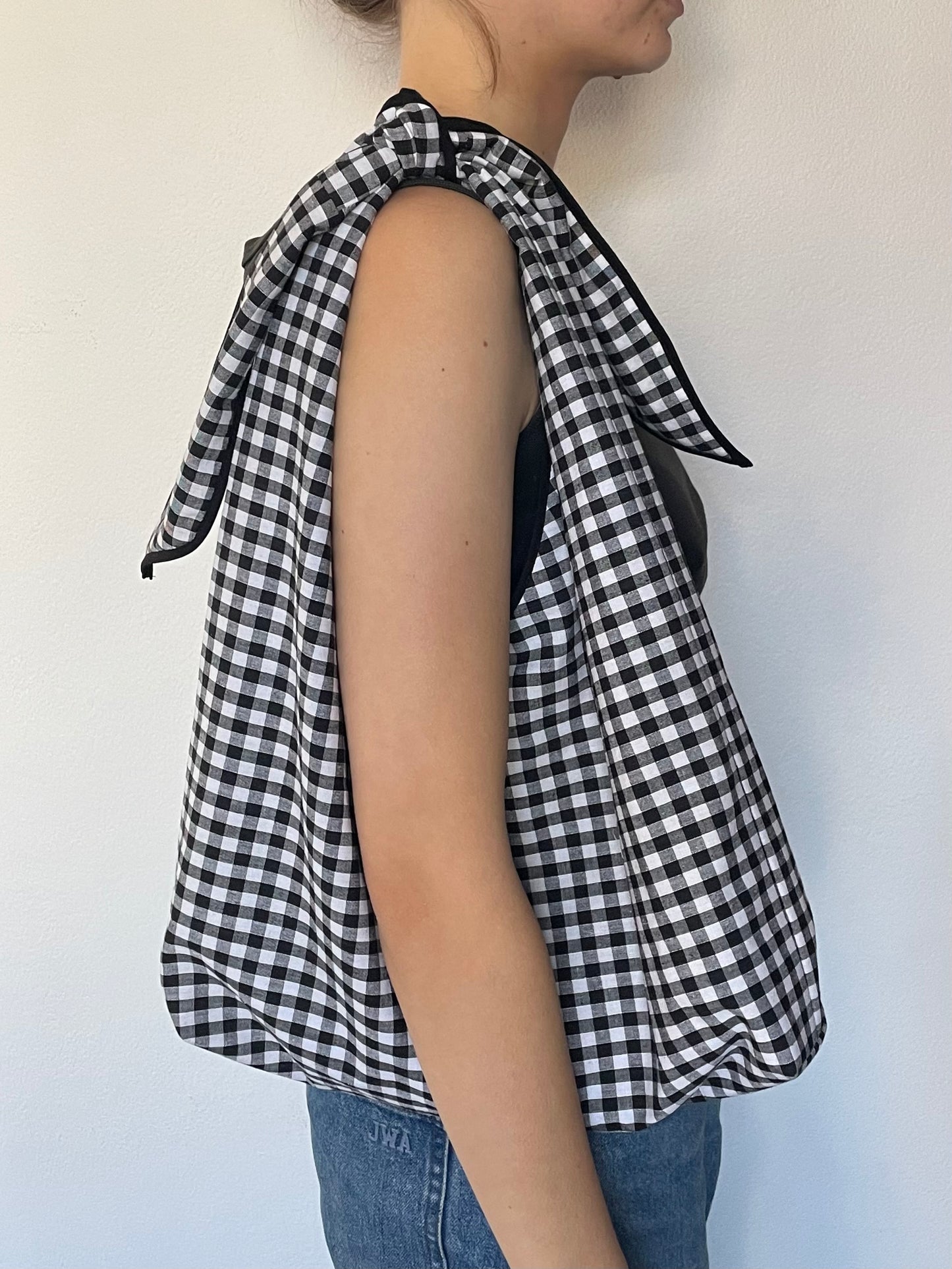 Gingham Slouchy Bag