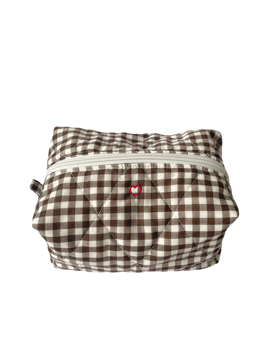 Brown Jumbo Makeup Bag