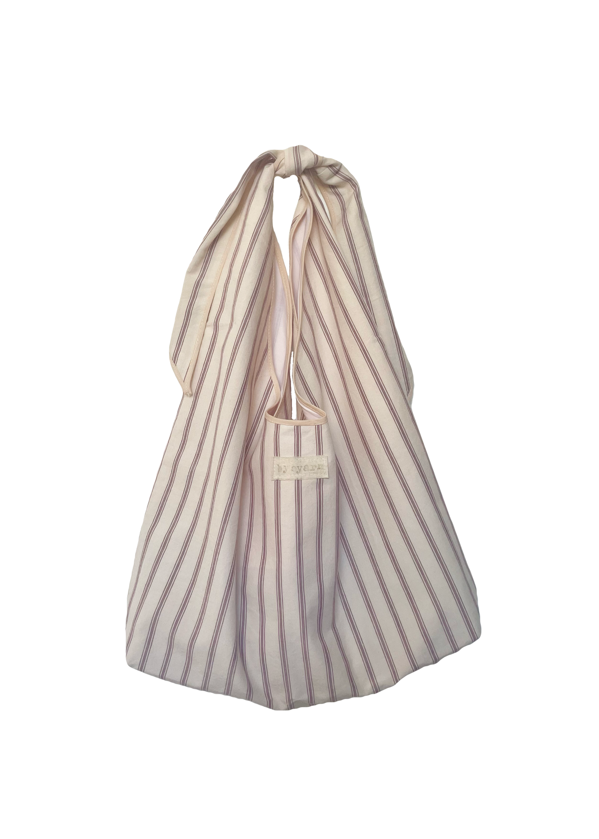 Mulberry Stripe Slouchy Bag