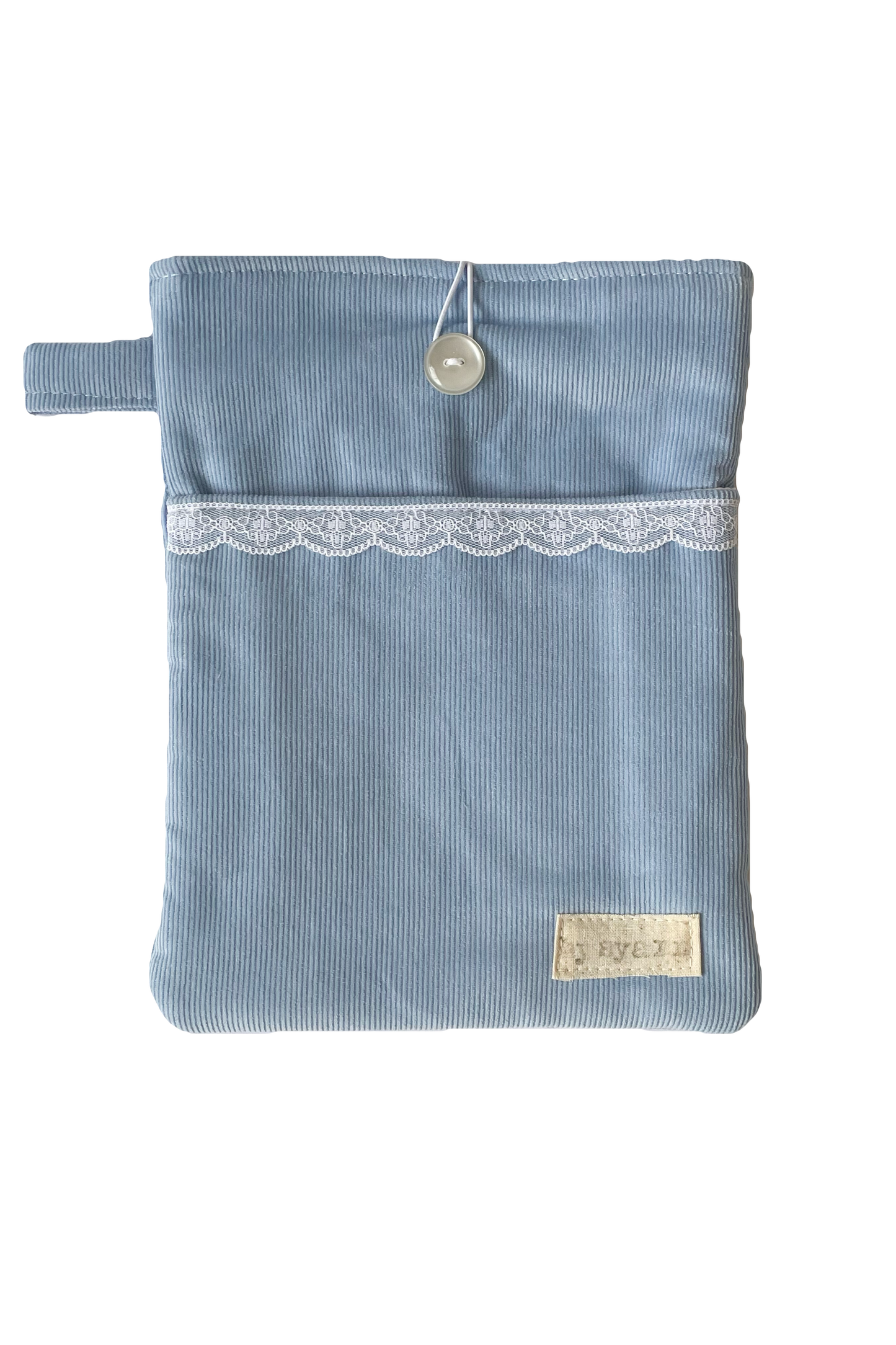 Powder Blue Book Sleeve with Pocket