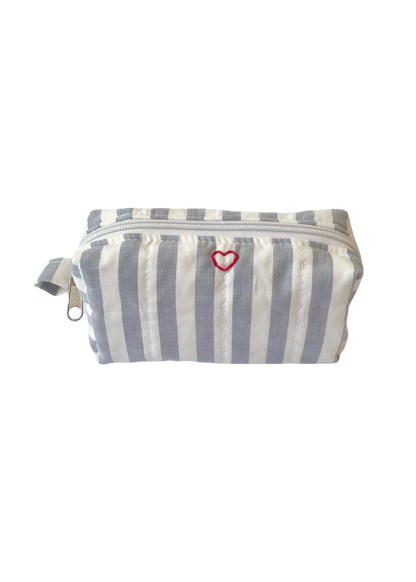 Grey Stripe Camera Pouch