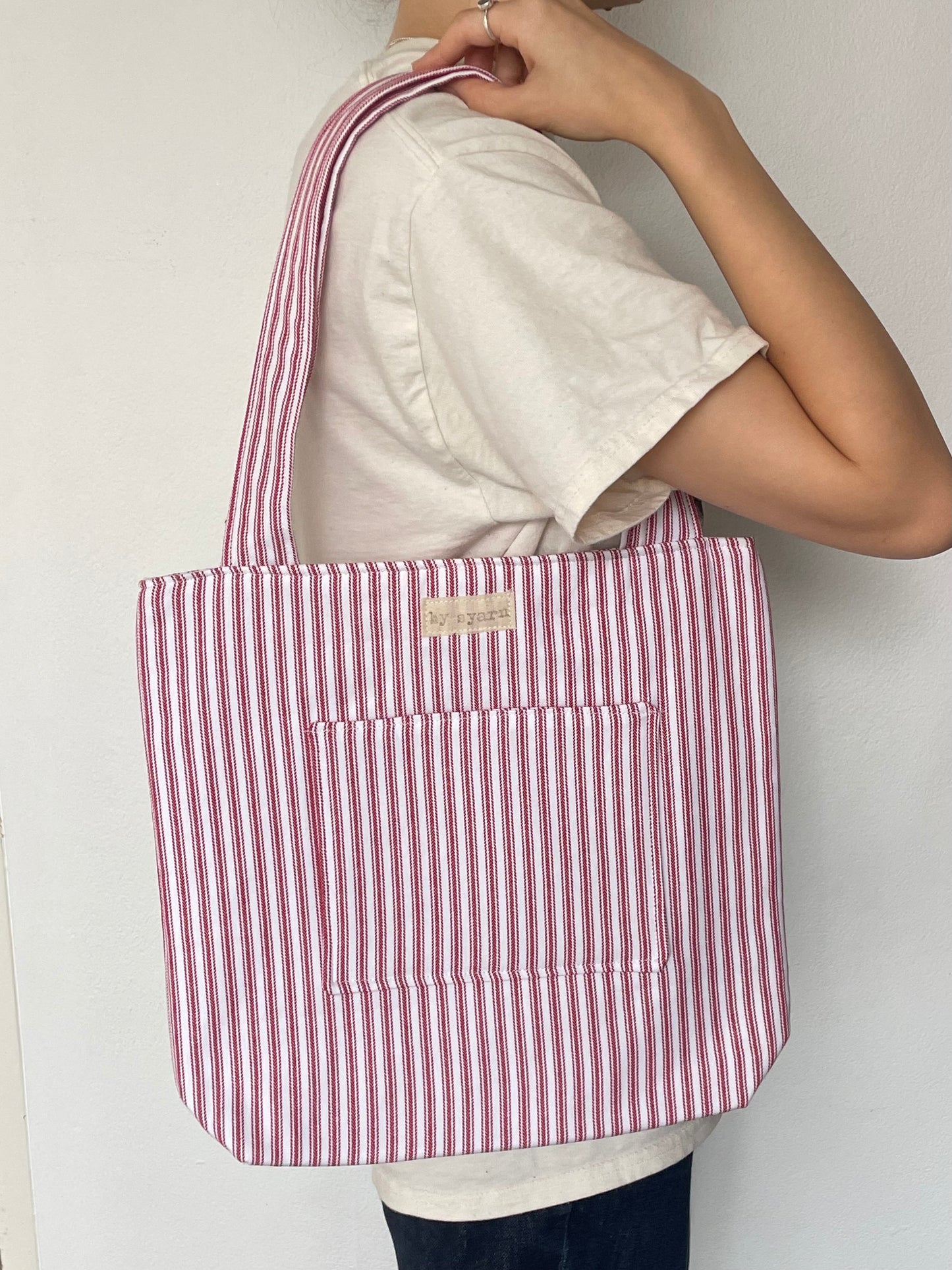 Red Stripe Everyday Tote Bag