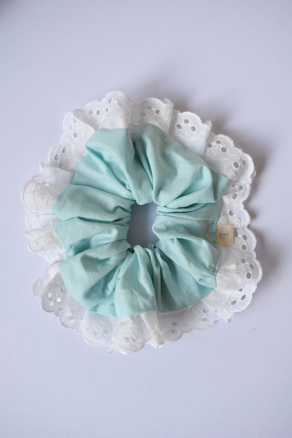 Sky Lace Scrunchie
