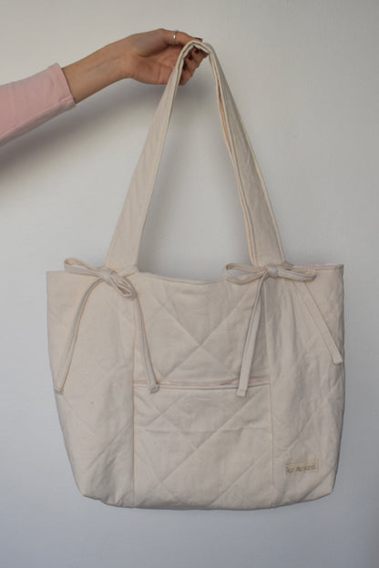 Calico Quilted Tote Bag