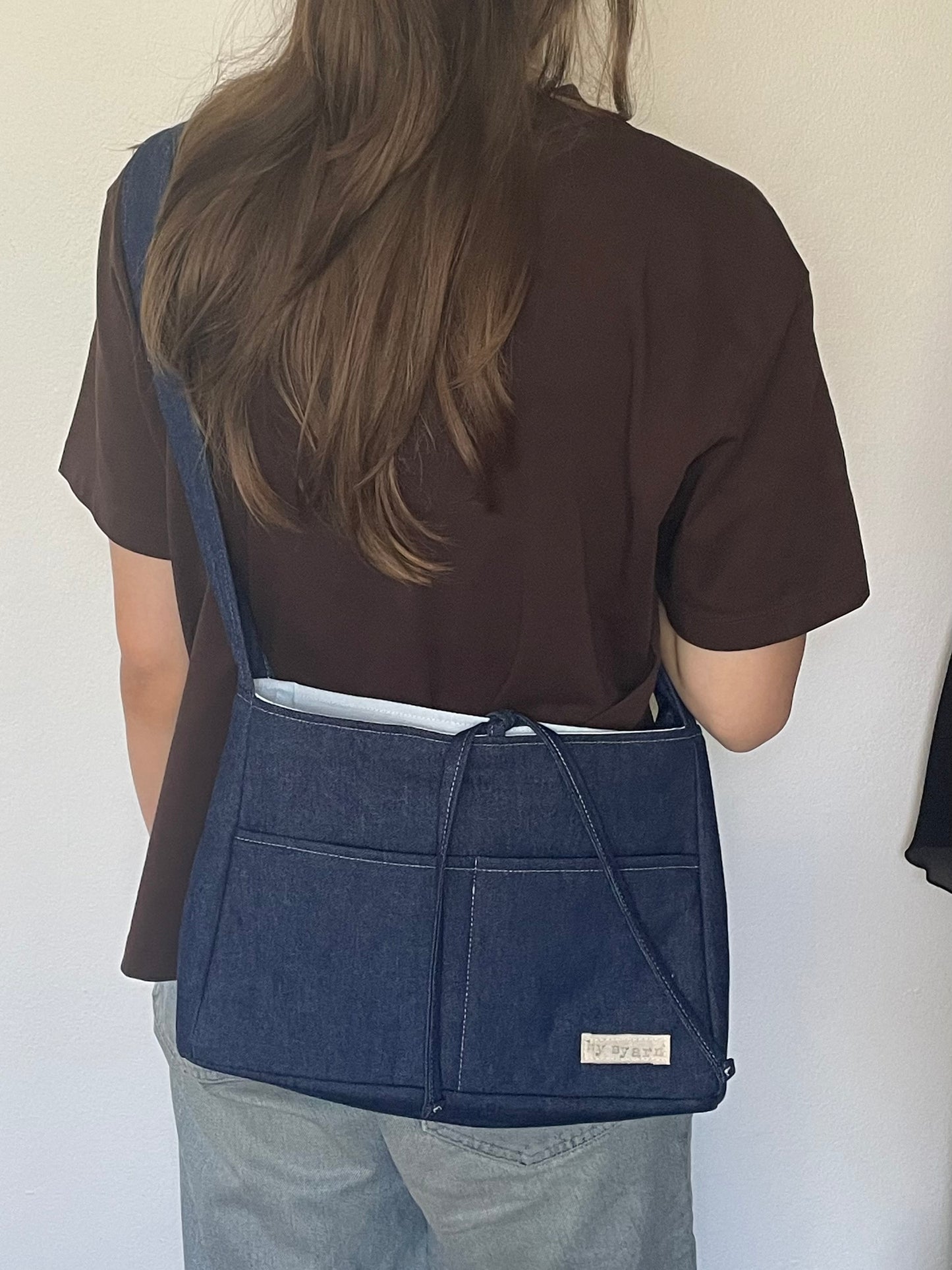 Denim Mini Bow Bag