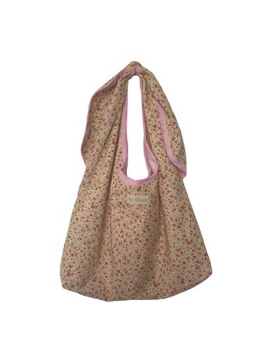 Pink Floral Slouchy Bag