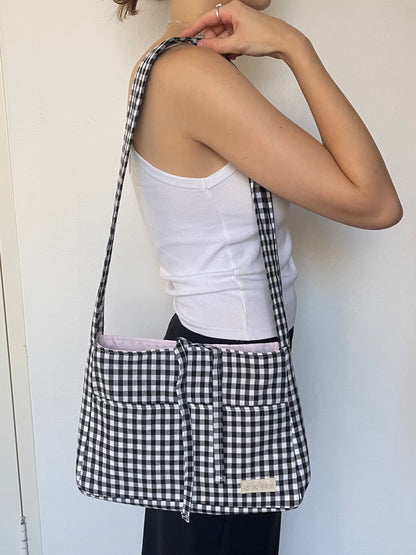Gingham Mini Bow Bag