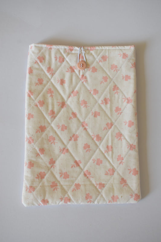 Pink Rose Large Book Sleeve