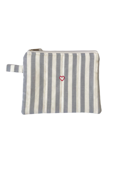 Grey Stripe Carry Pouch