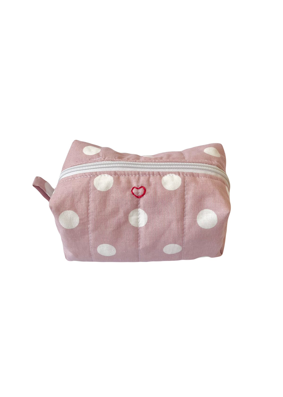 Pink Polka Dot Makeup Bag