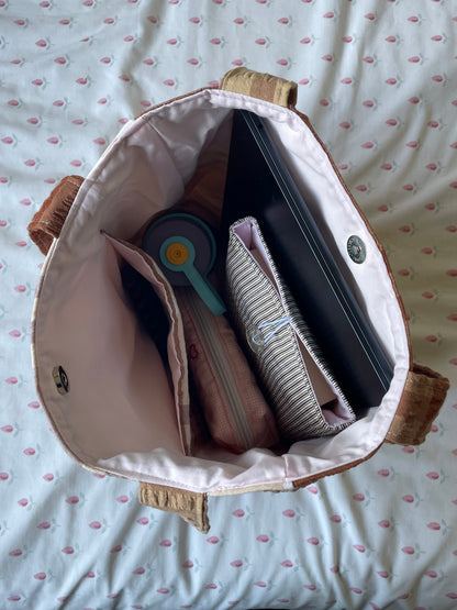 Brown Plaid Everyday Tote Bag