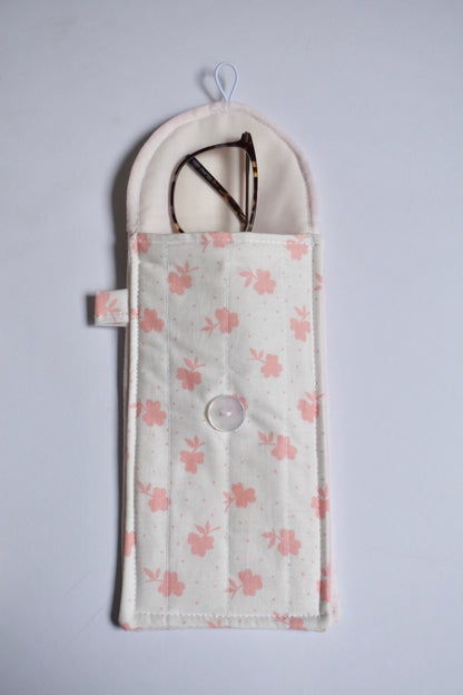 Pink Rose Glasses Pouch