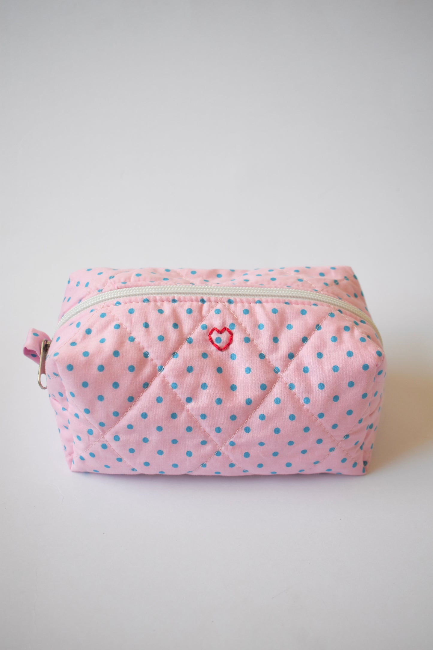 Pink Polka Makeup Bag