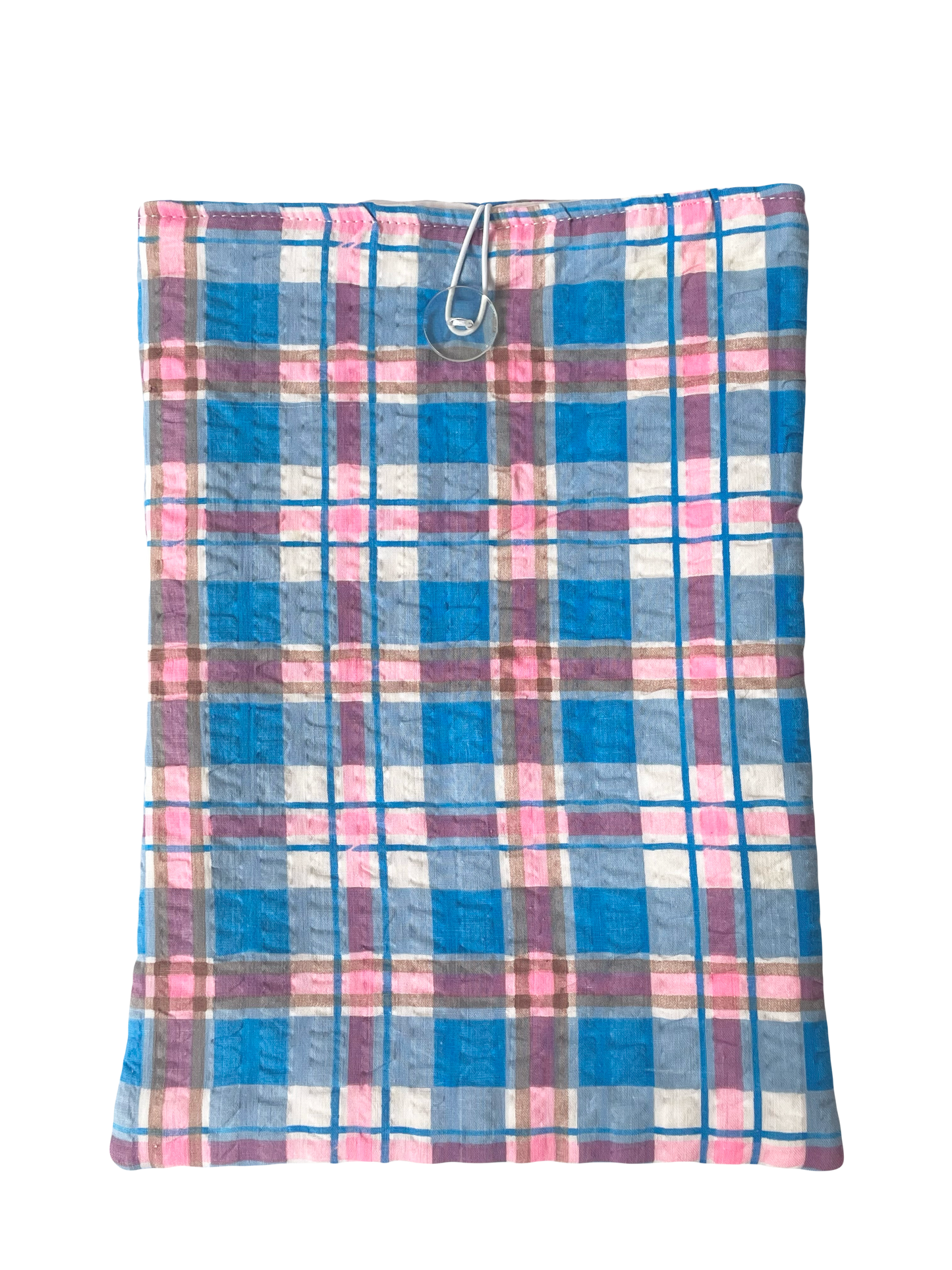 Berry Plaid Large Book Sleeve