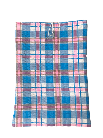 Berry Plaid Large Book Sleeve