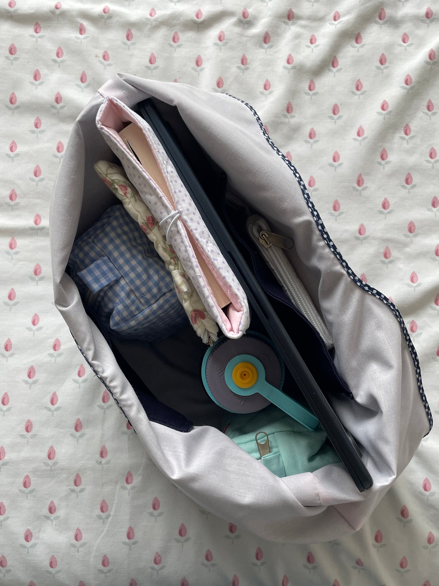 Navy Slouchy Bag