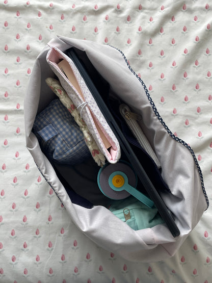 Navy Slouchy Bag