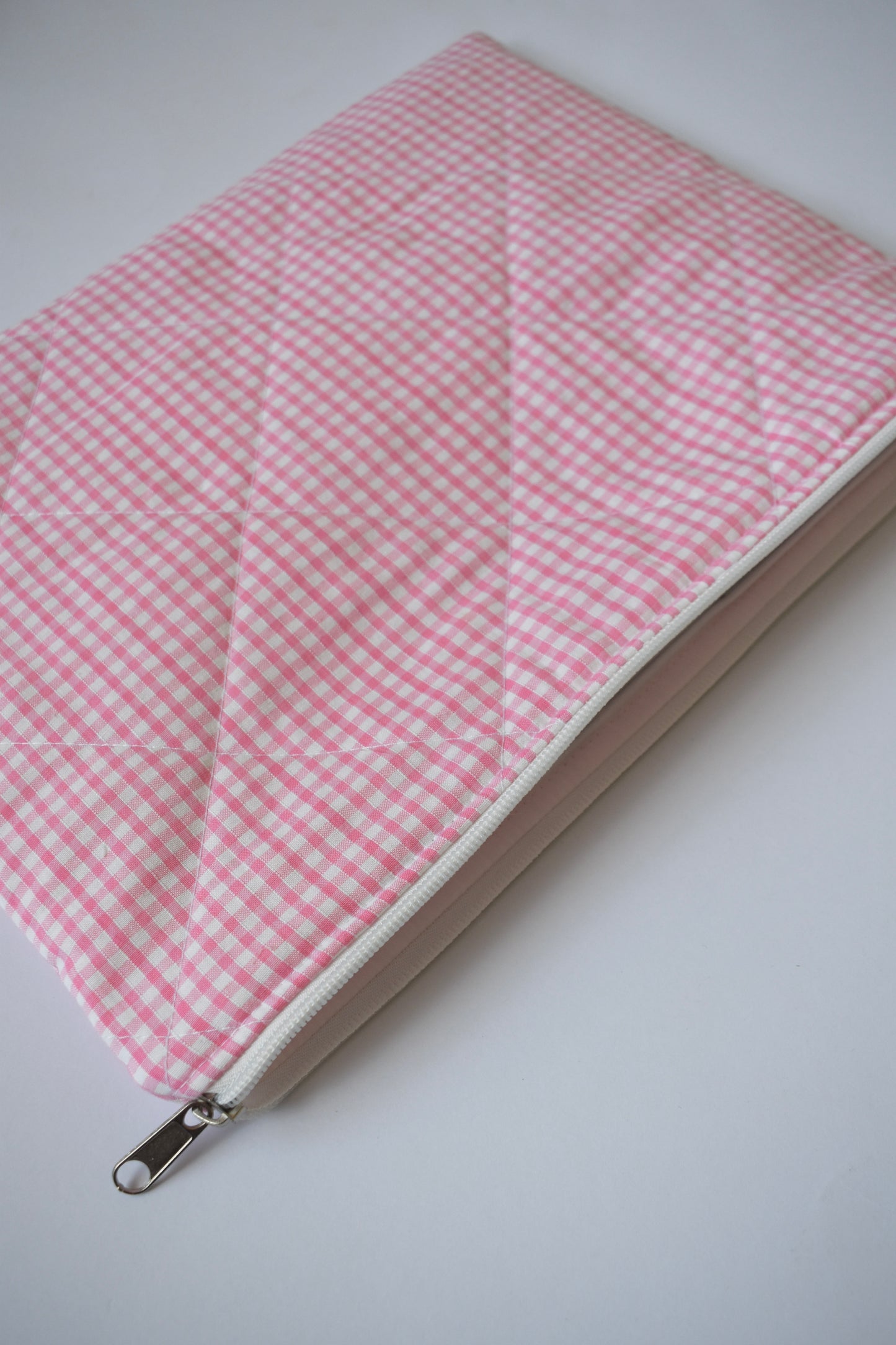 Pink Gingham Laptop Sleeve