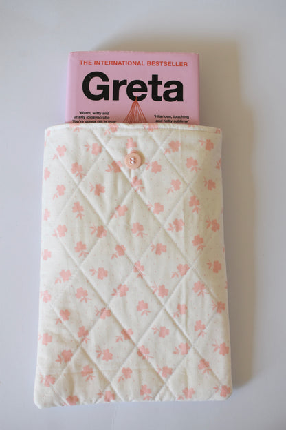 Pink Rose Large Book Sleeve