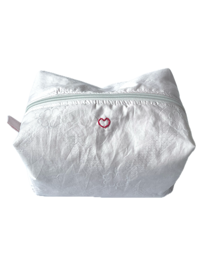 Pink Clover Jumbo Makeup Bag