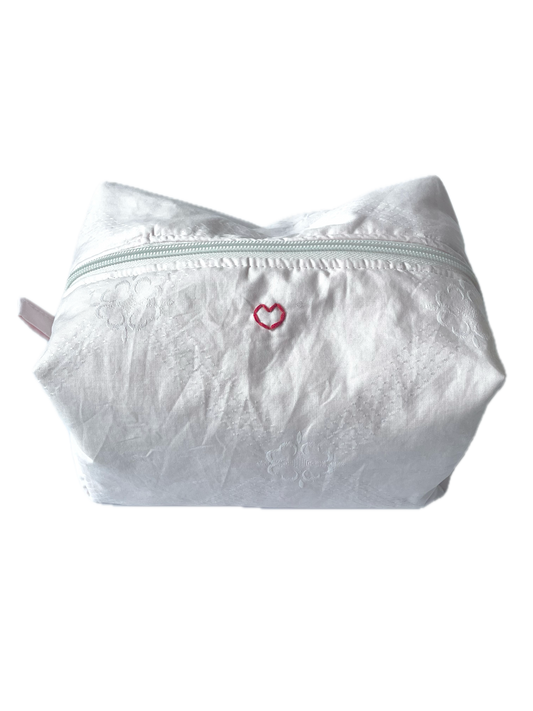 Pink Clover Jumbo Makeup Bag