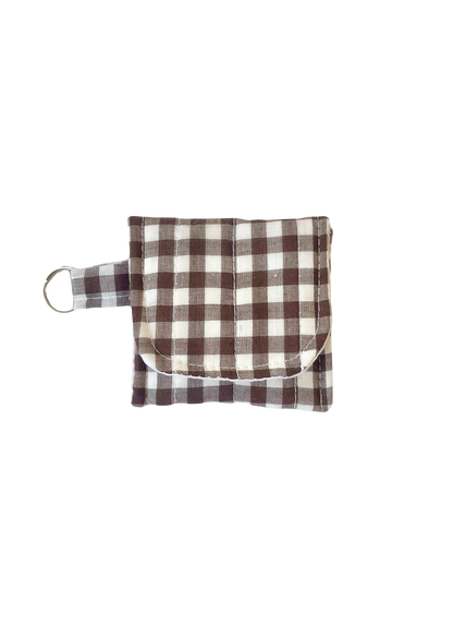 Brown Gingham AirPods Case