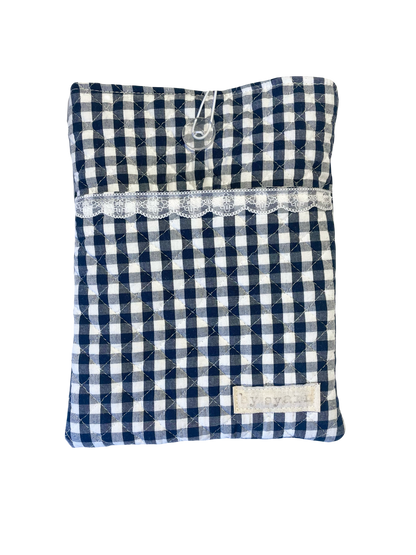 Gingham Book Sleeve with Pocket