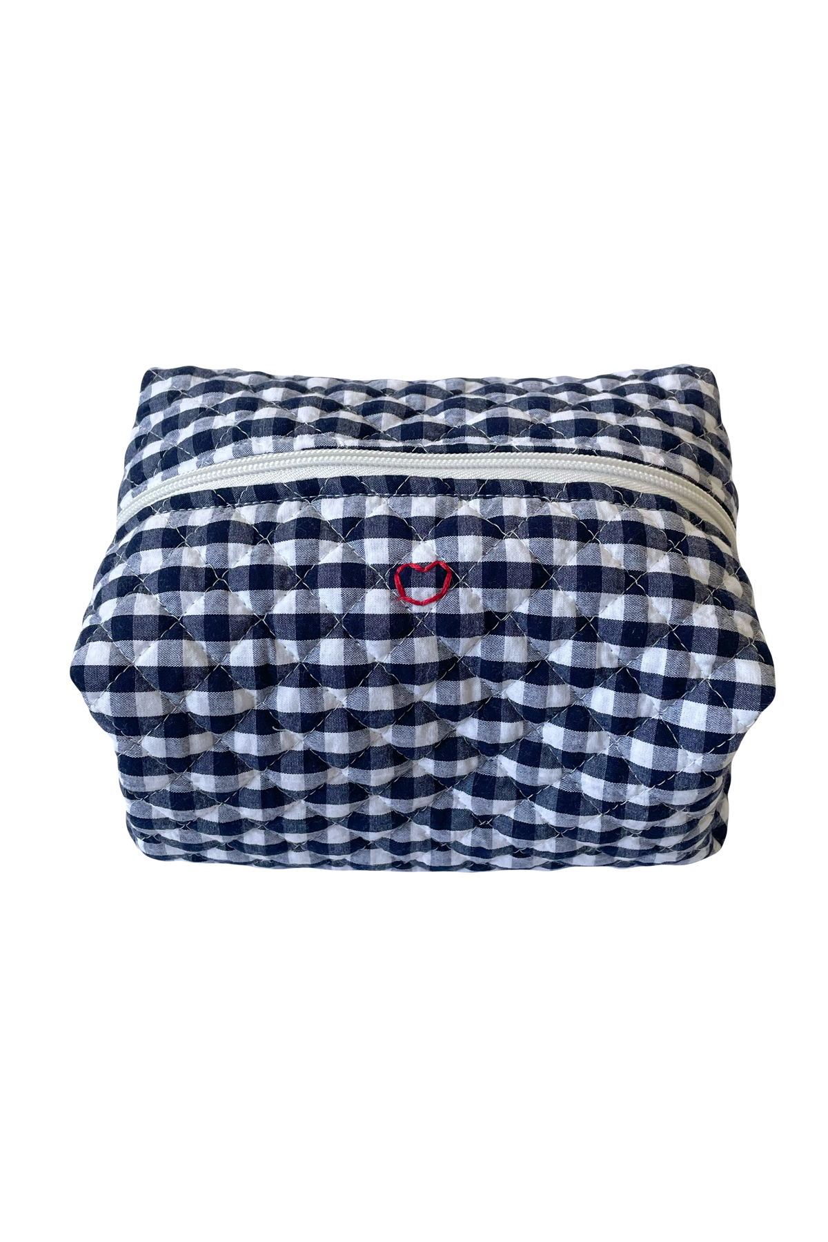 Gingham Jumbo Makeup Bag
