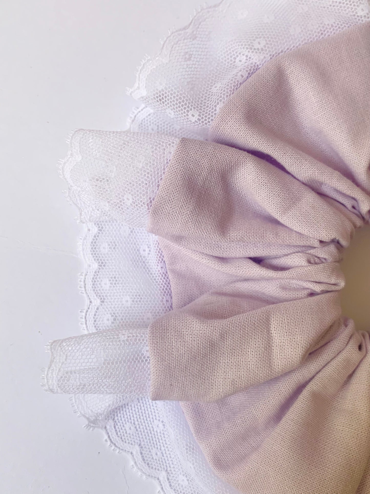 Lilac Lace Scrunchie