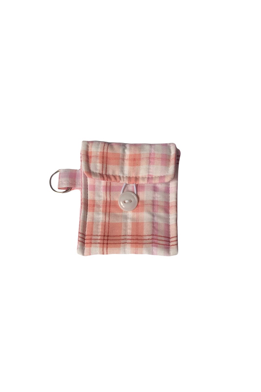 Pink Check AirPods Case