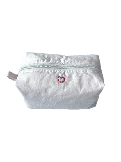 Pink Clover Makeup Bag