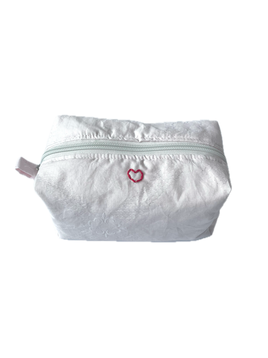 Pink Clover Makeup Bag