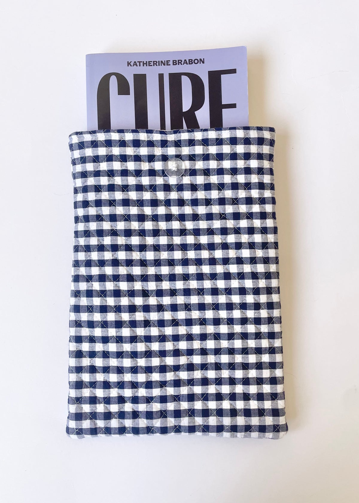 Gingham Large Book Sleeve
