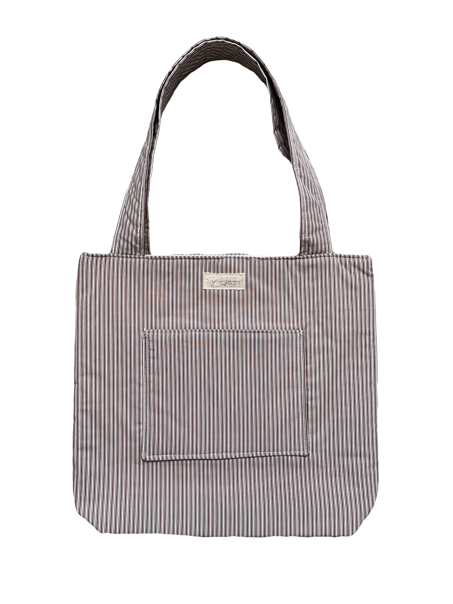 Brown Stripe Everyday Tote Bag