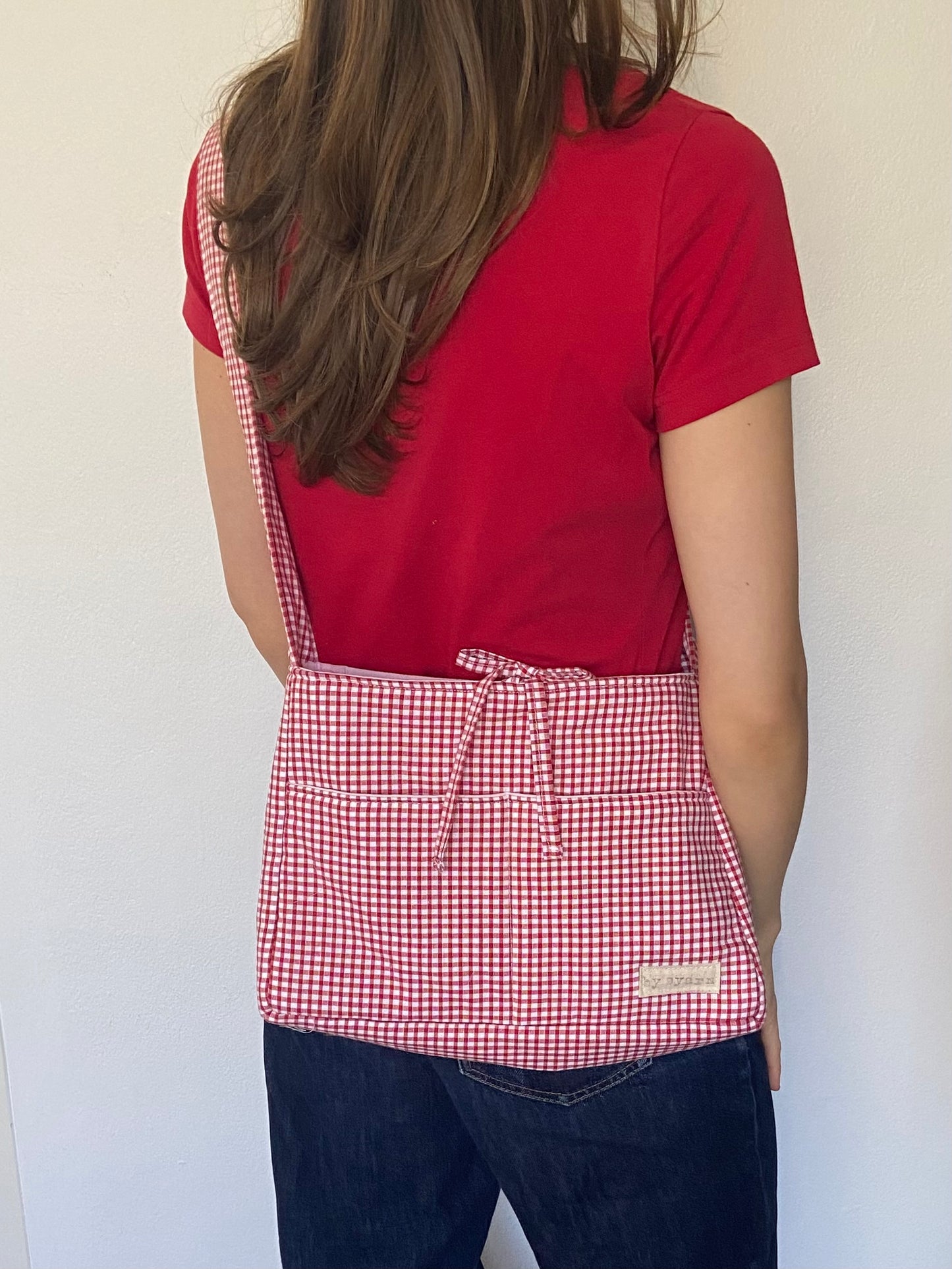 Red Gingham Mini Bow Bag