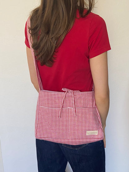 Red Gingham Mini Bow Bag