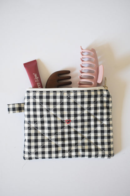 Gingham Carry Pouch