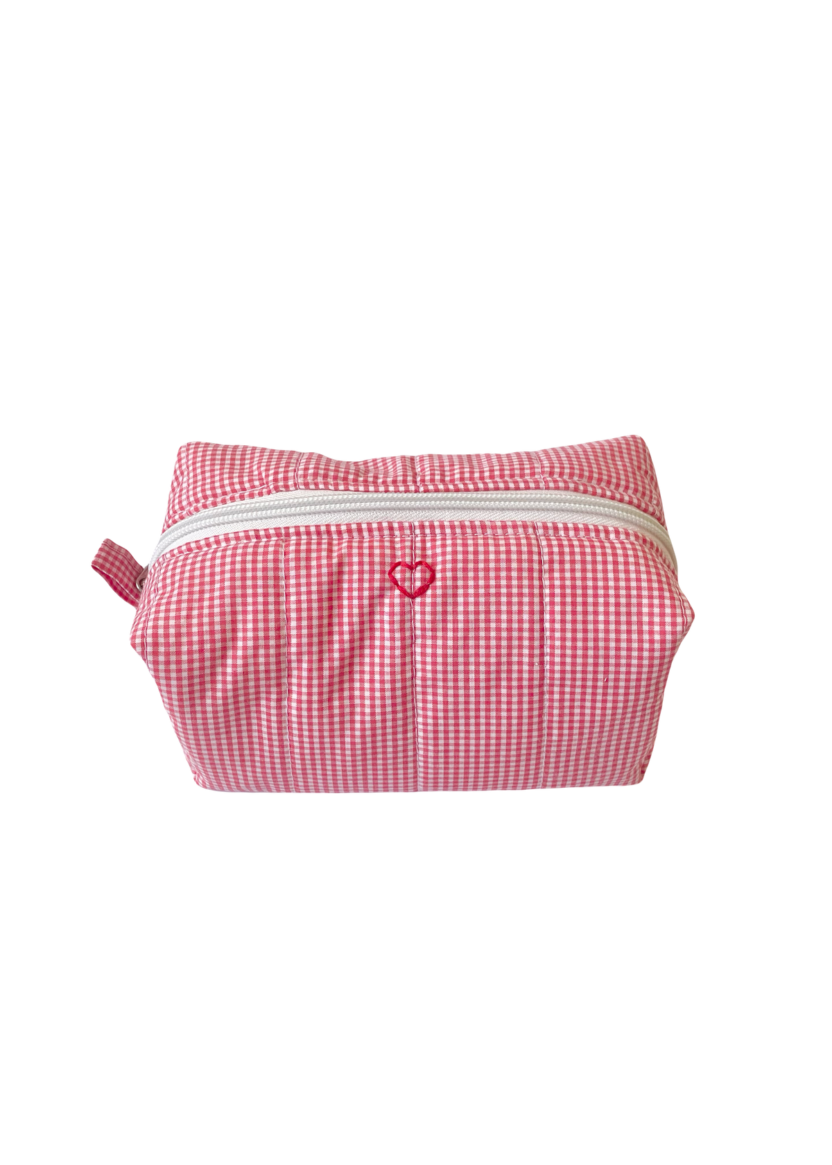 Red Gingham Makeup Bag