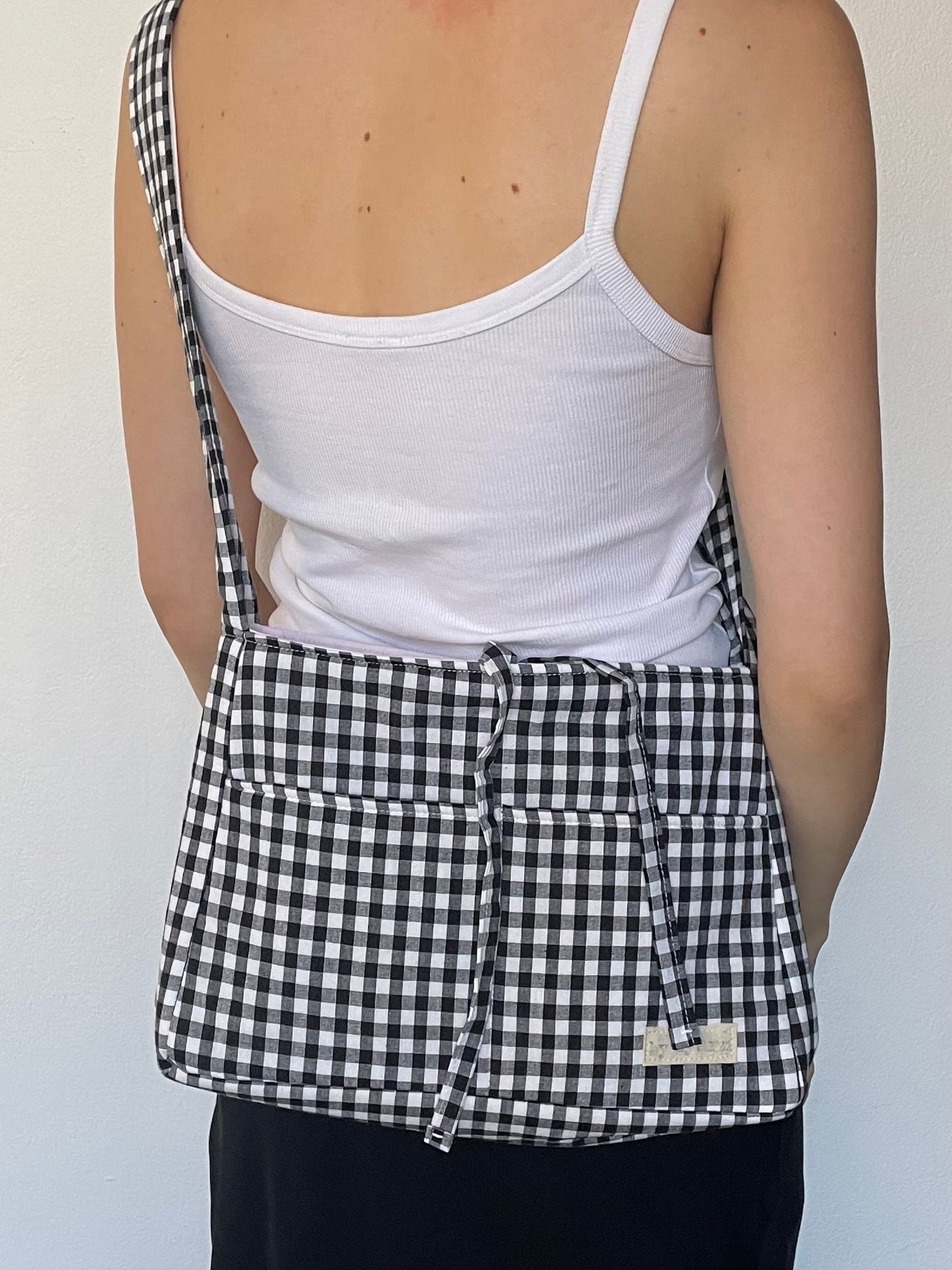 Gingham Mini Bow Bag