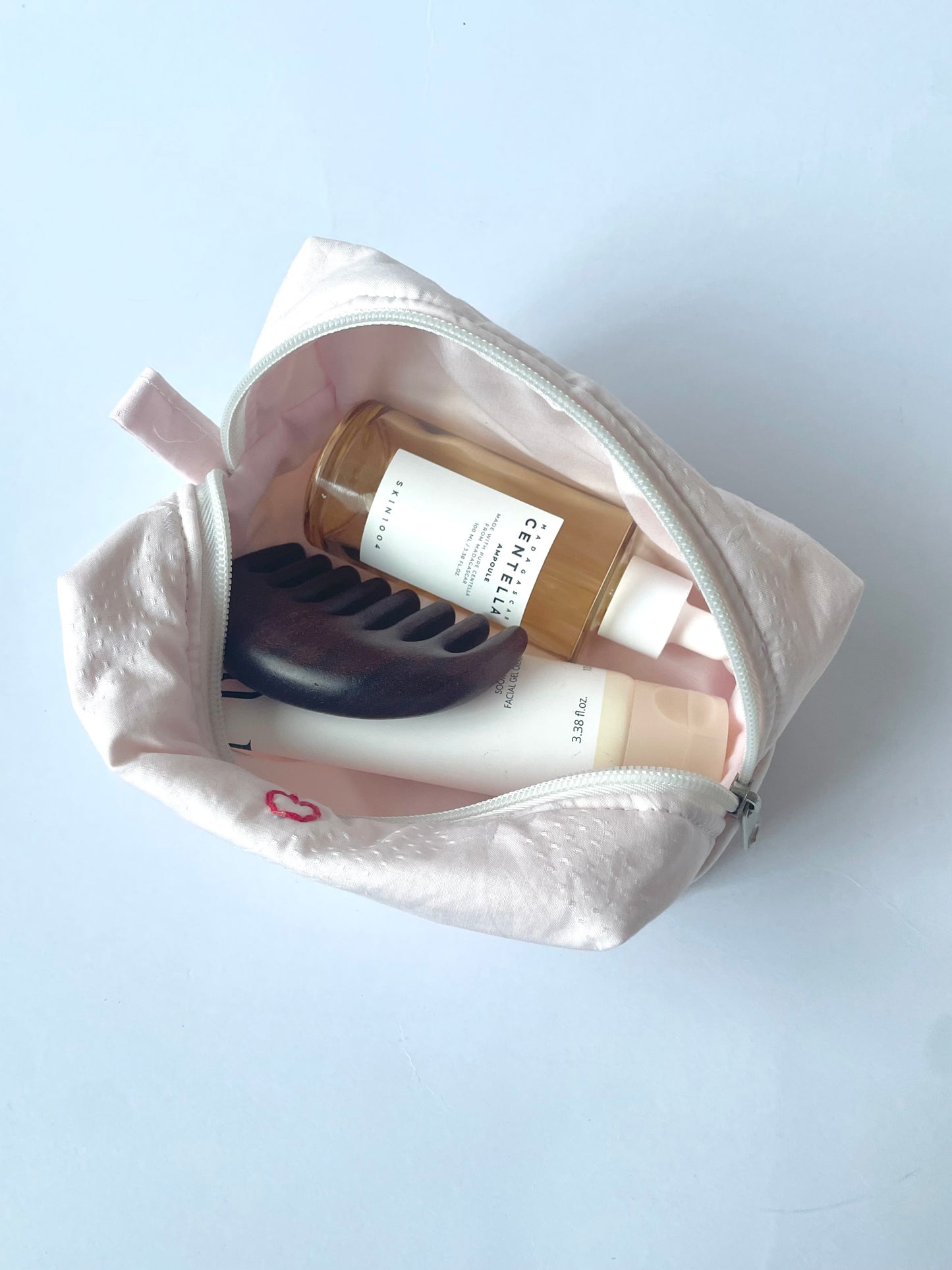 Pink Clover Makeup Bag
