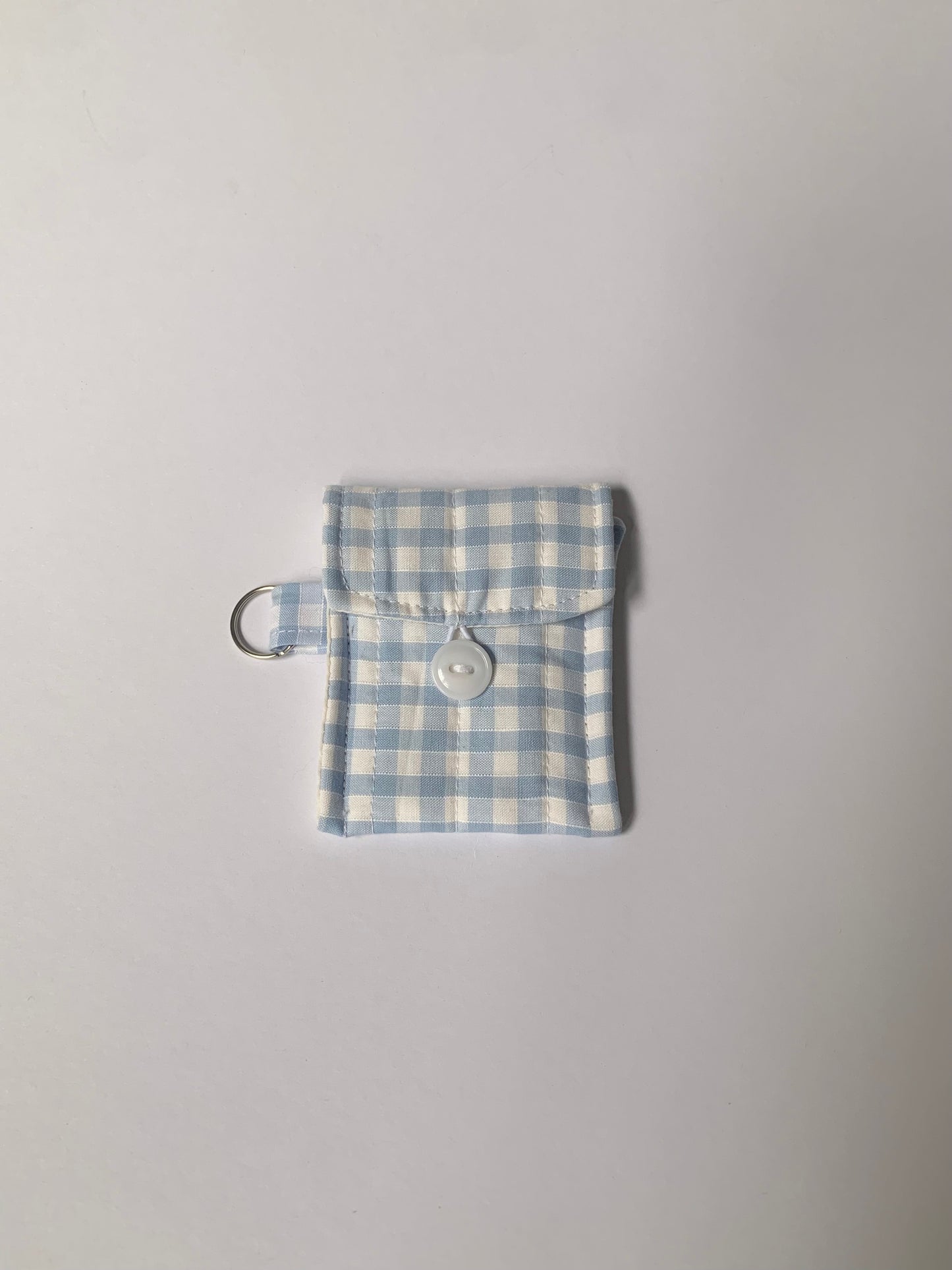 Blue Gingham AirPods Case