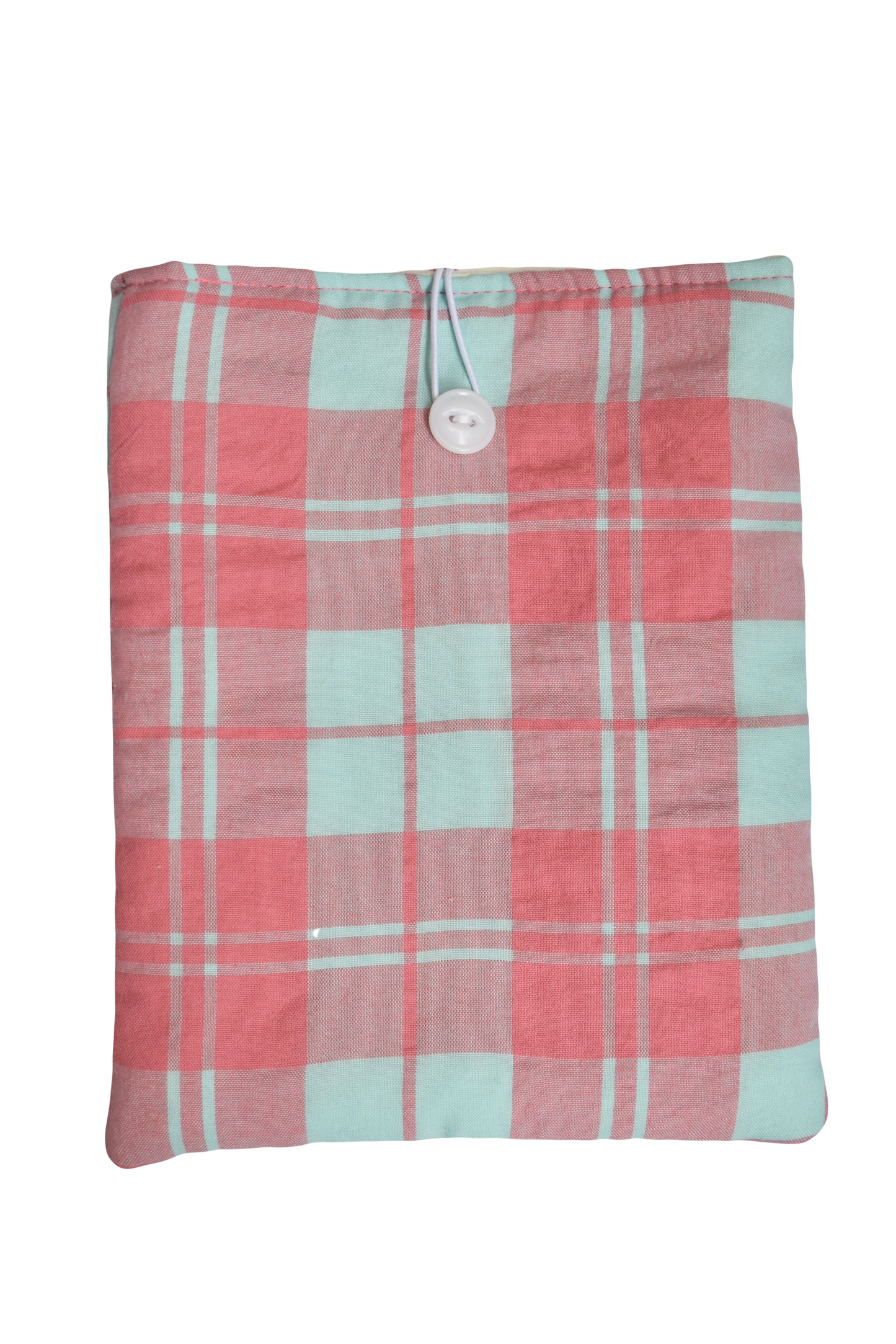 Pink + Blue Plaid E-Reader Sleeve