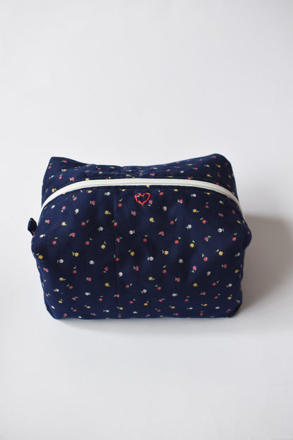 Midnight Garden Jumbo Makeup Bag