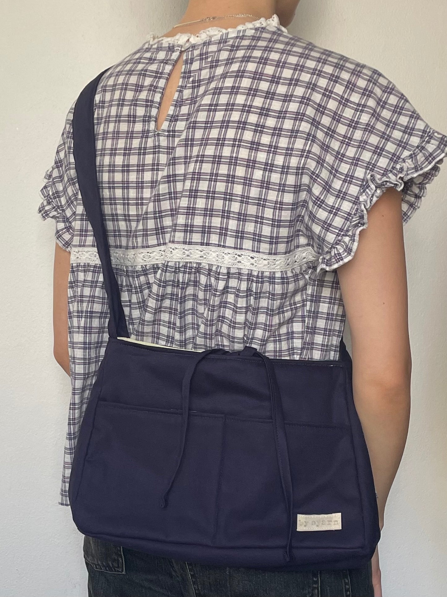 Navy Mini Bow Bag