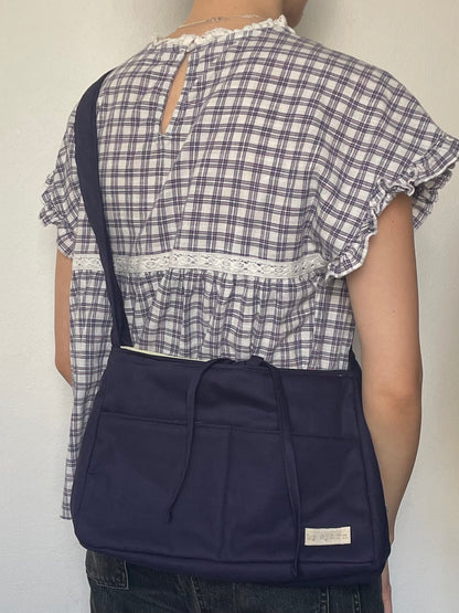 Navy Mini Bow Bag
