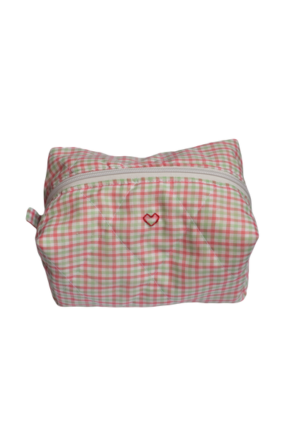 Summer Check Jumbo Makeup Bag