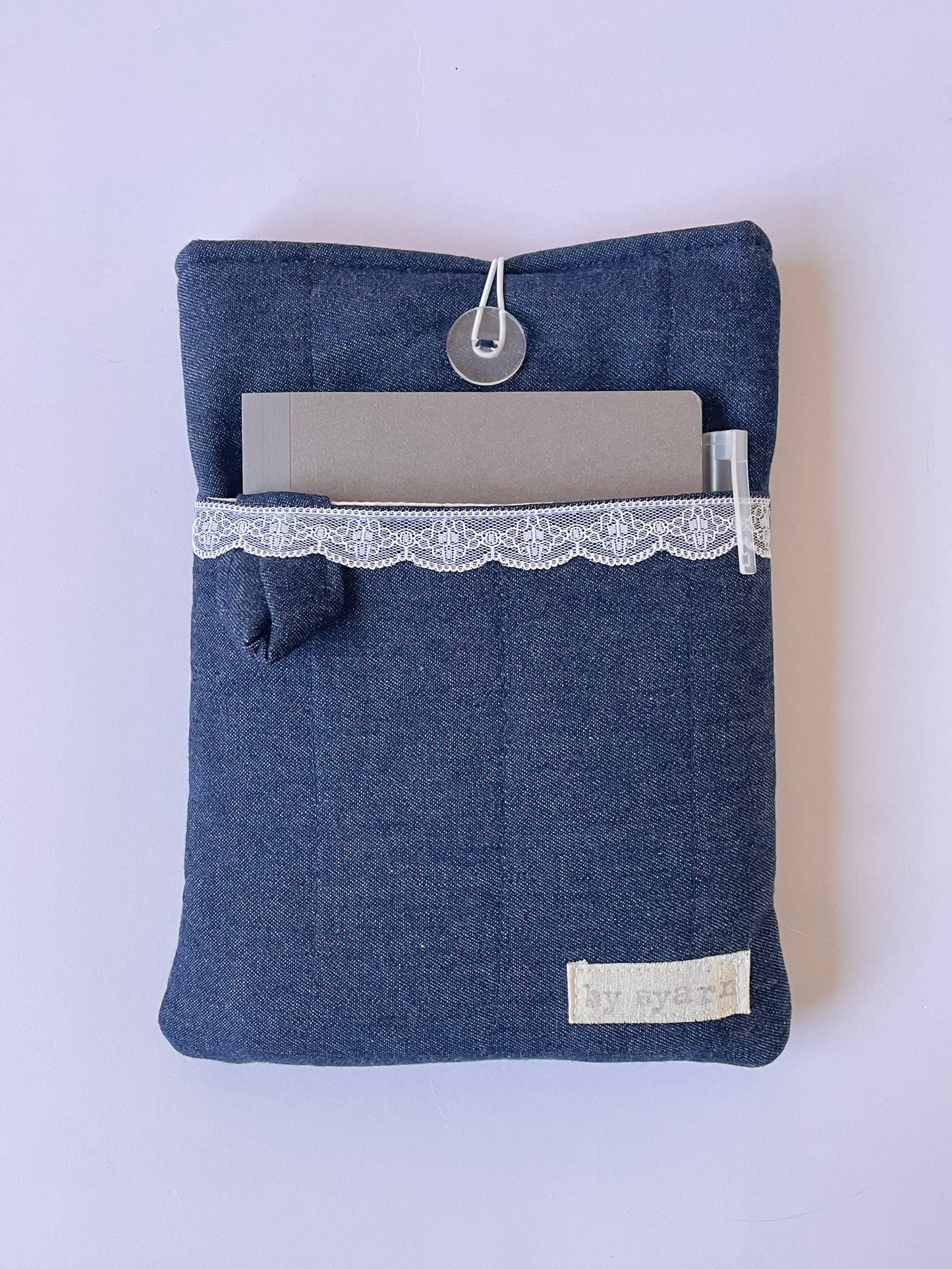 Denim Book Sleeve with Pocket