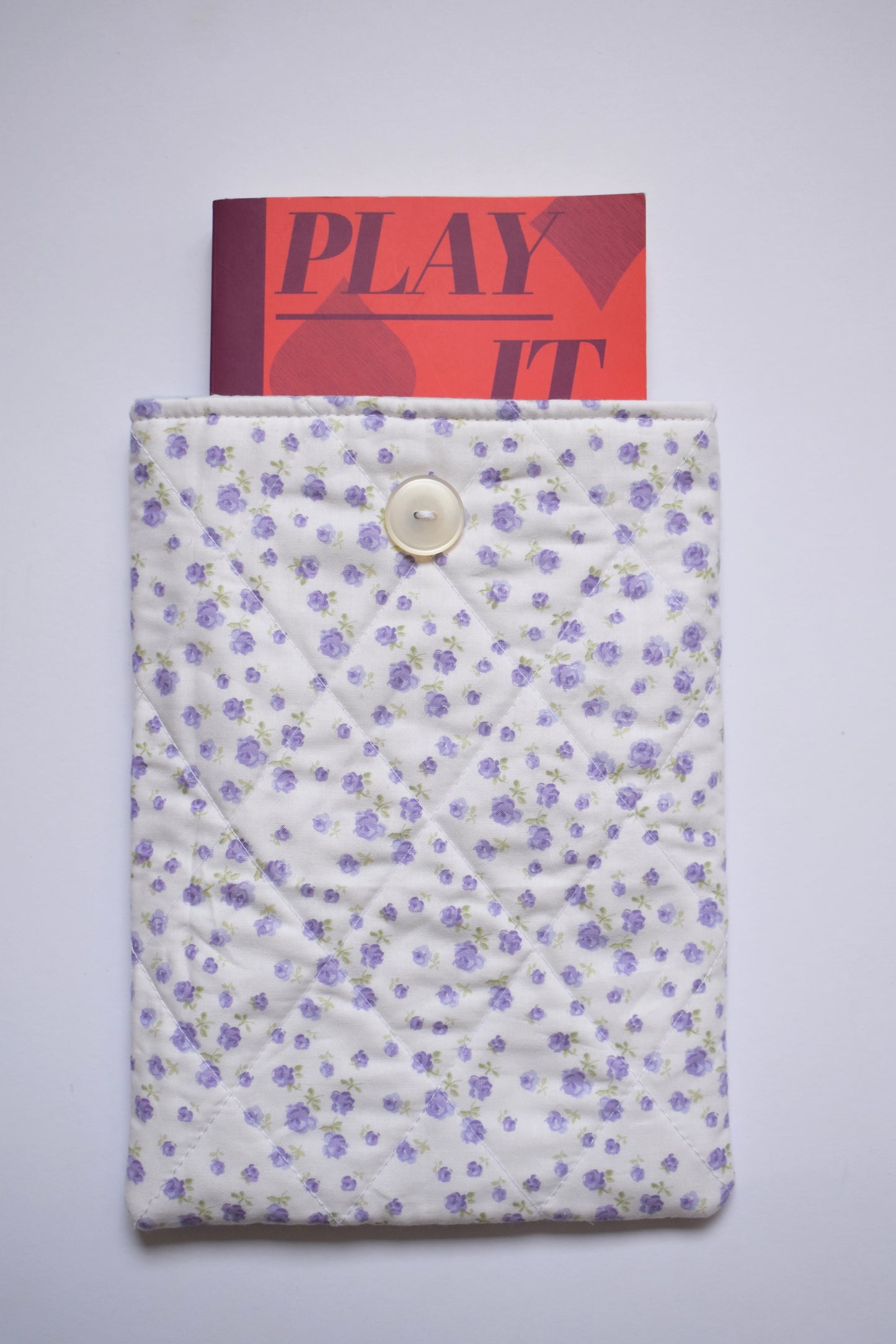 Lilac Floral Book Sleeve